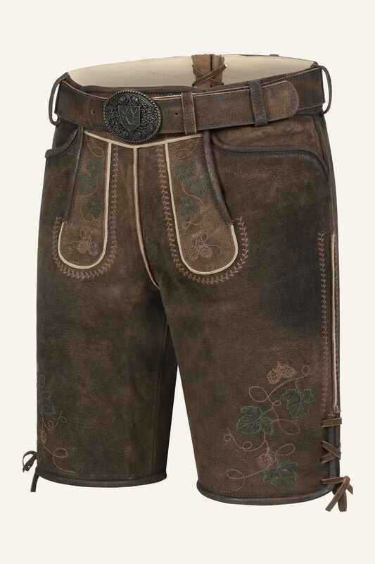 Lederhose Nikolas mit Gürtel – Bild 4