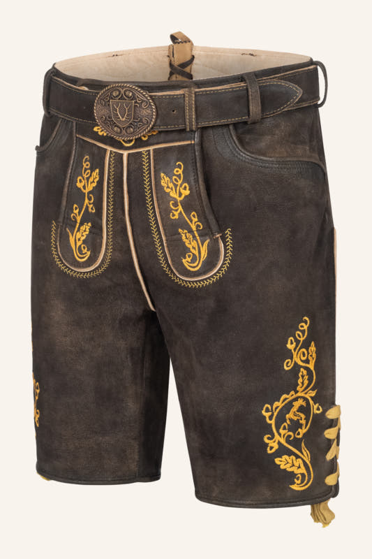 Lederhose Tilo mit Gürtel – Bild 4