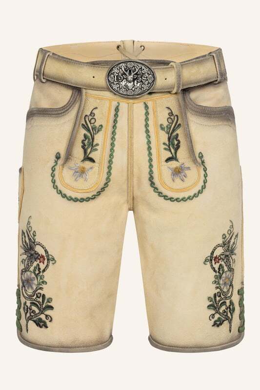 Lederhose Darian mit Gürtel
