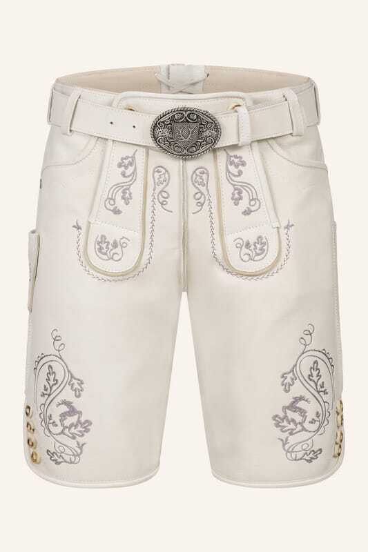 Lederhose Evan mit Gürtel