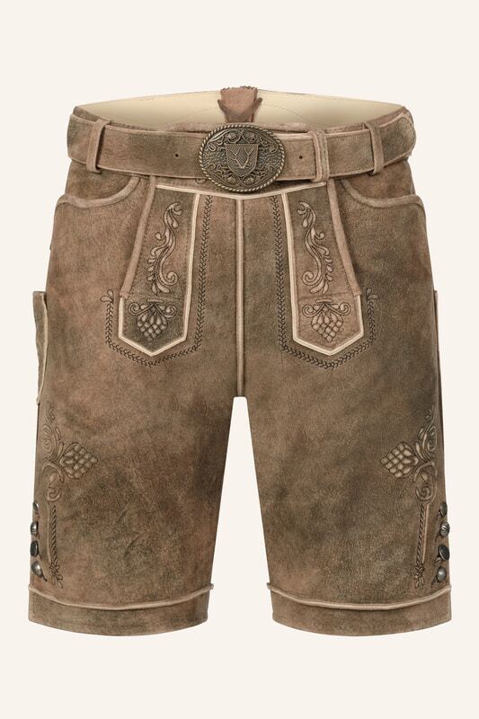 Lederhose Jakobus mit Gürtel