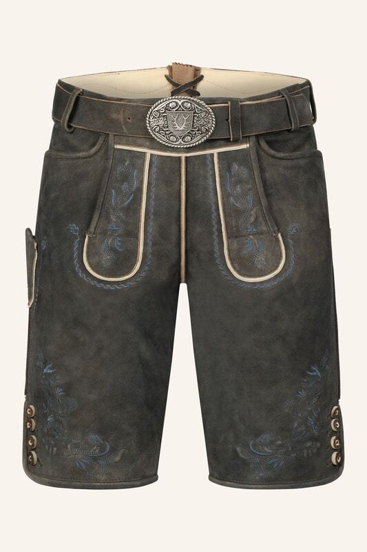 Lederhose Yanis mit Gürtel