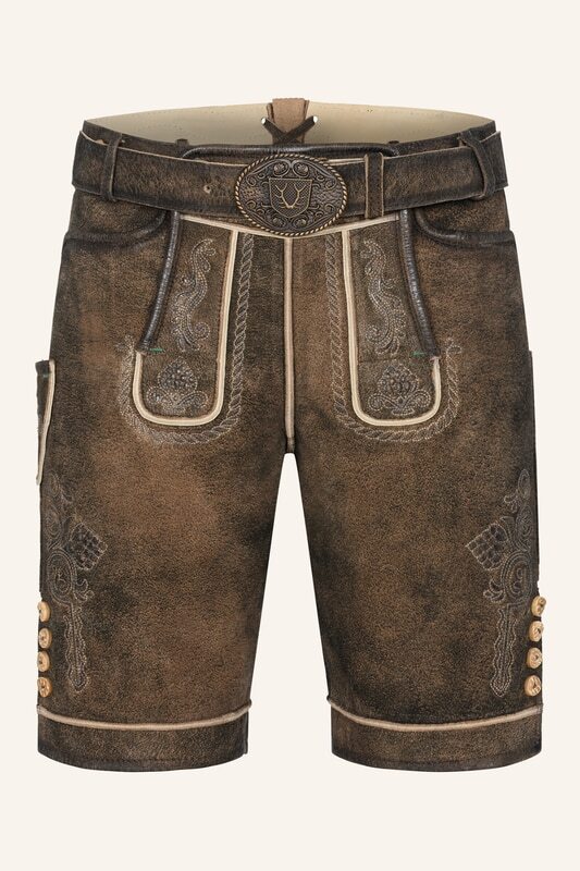Lederhose Waris mit Gürtel