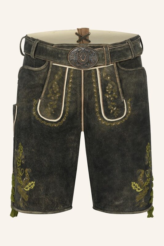 Lederhose Nilio mit Gürtel