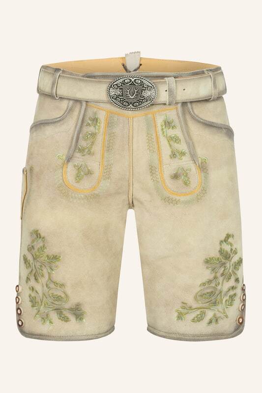 Lederhose Arlo mit Gürtel