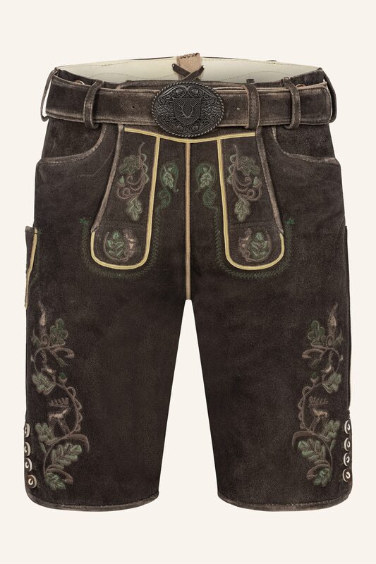Lederhose Adreon mit Gürtel