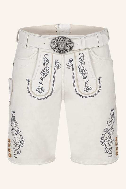 Lederhose Samuele mit Gürtel