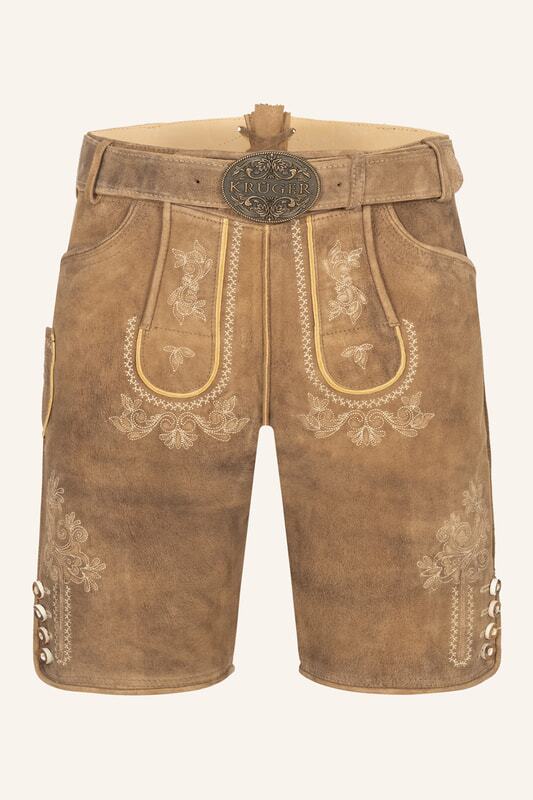 Lederhose Roberto mit Gürtel