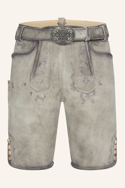 Lederhose Lenny mit Gürtel