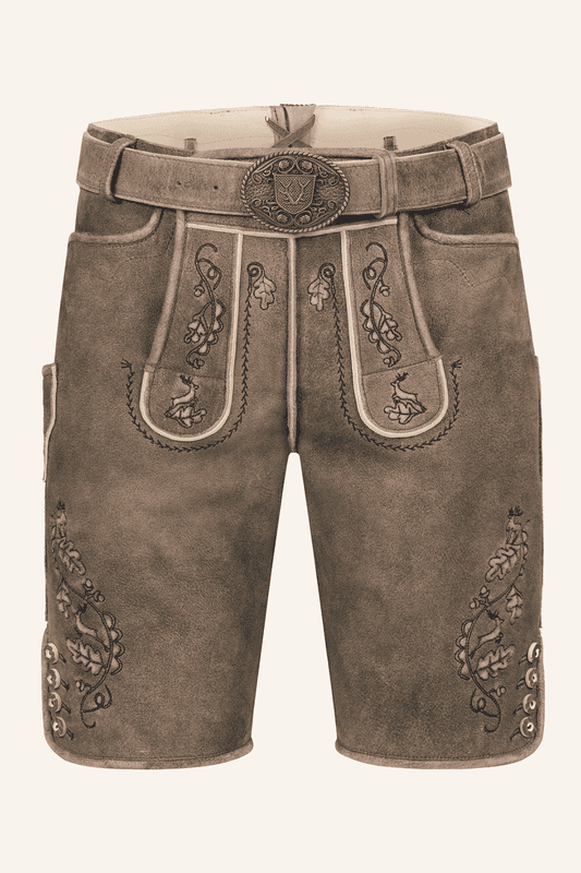 Lederhose Gildo mit Gürtel