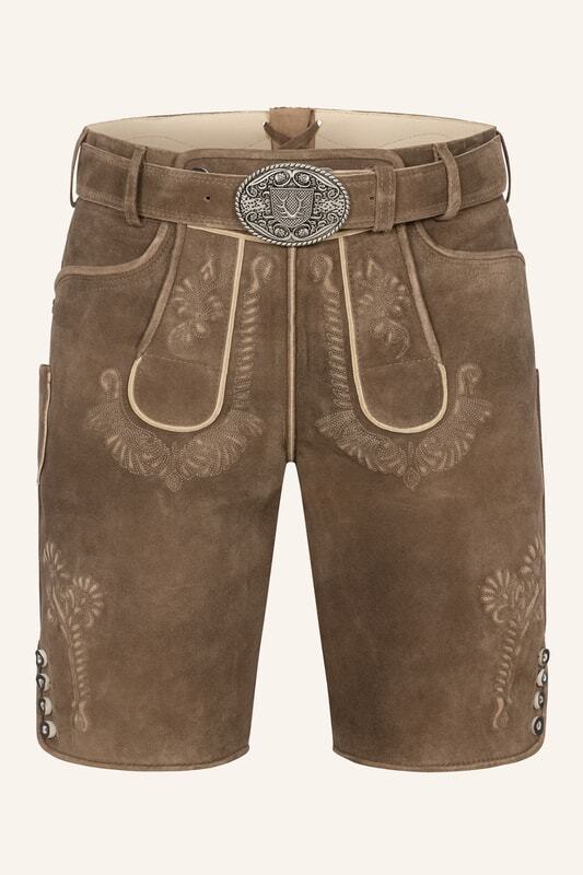 Lederhose Aric mit Gürtel