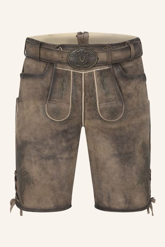 Lederhose Diran mit Gürtel