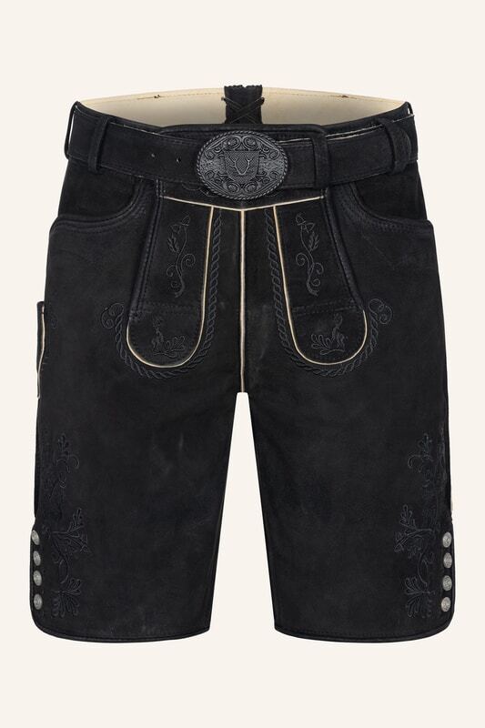 Lederhose Sylvar mit Gürtel