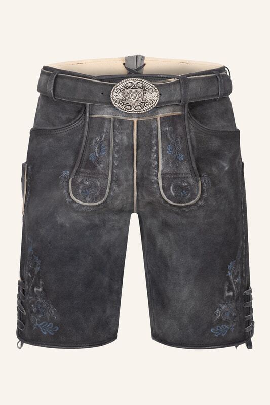 Lederhose Victor mit Gürtel