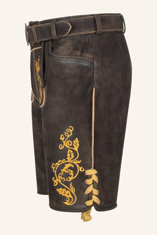 Lederhose Tilo mit Gürtel – Bild 5