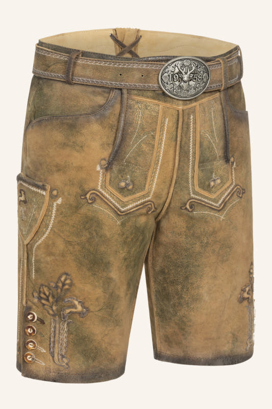 Alternative view of Lederhose Milo mit Gürtel