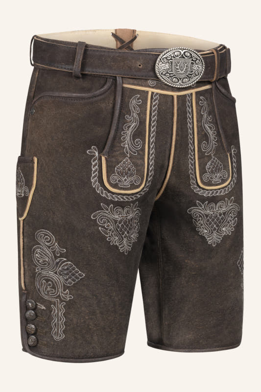 Alternative view of Lederhose Vinc mit Gürtel