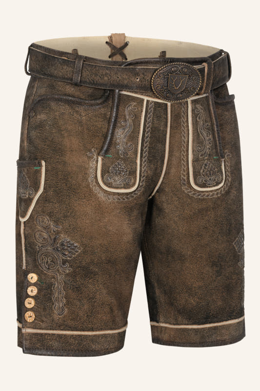 Alternative view of Lederhose Waris mit Gürtel