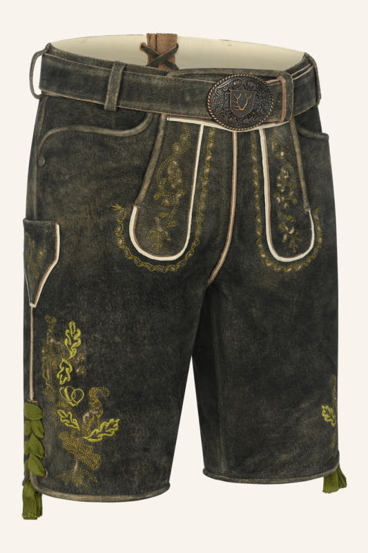Alternative view of Lederhose Nilio mit Gürtel