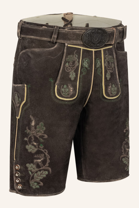 Alternative view of Lederhose Adreon mit Gürtel