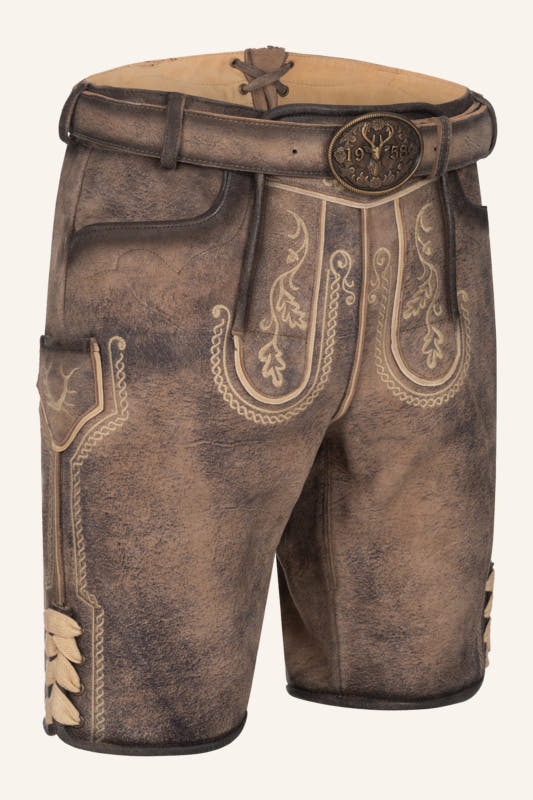 Alternative view of Lederhose Magnus mit Gürtel