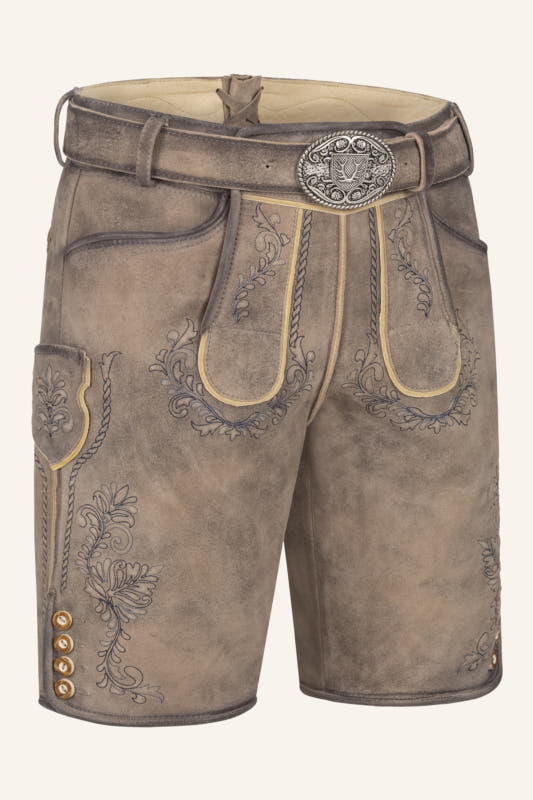 Alternative view of Lederhose Brandon mit Gürtel