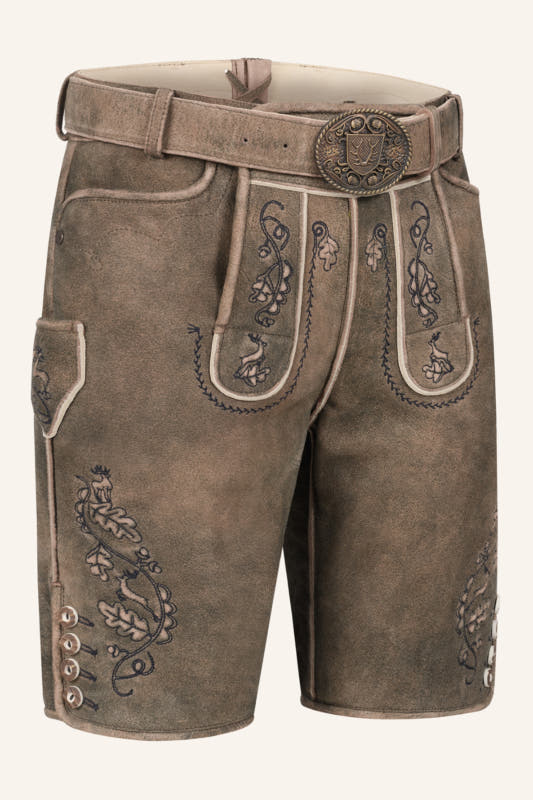 Alternative view of Lederhose Gildo mit Gürtel