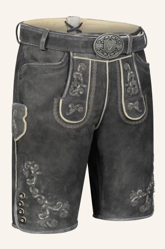 Alternative view of Lederhose Nevi mit Gürtel