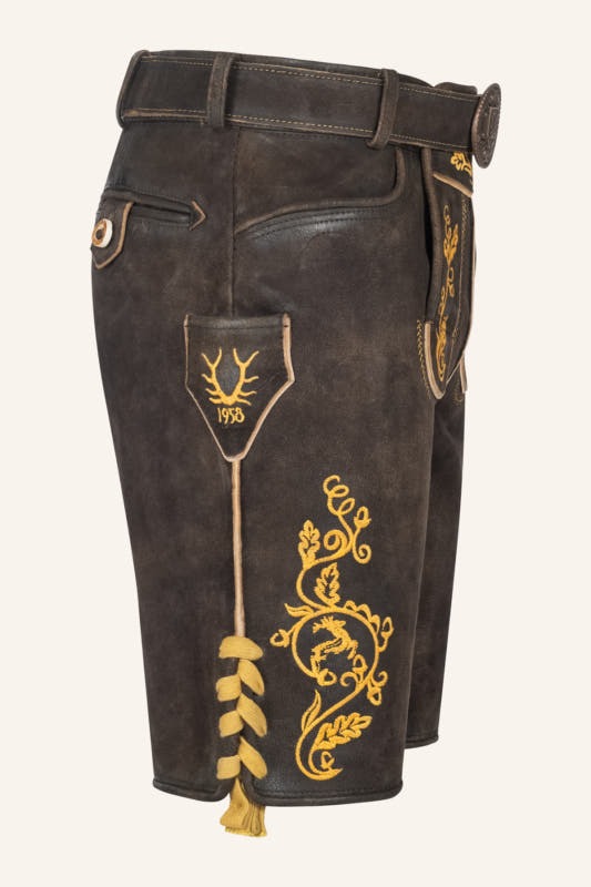 Lederhose Tilo mit Gürtel – Bild 3